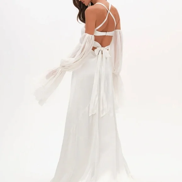 For Love And Lemons White Bridal Gown - Picture 4 of 4
